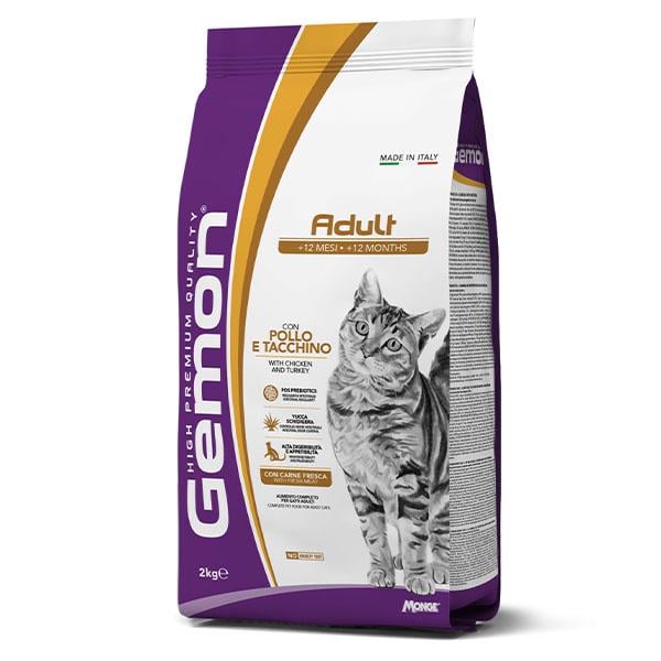 Корм для кошек сухой GEMON Cat Complete курица с индейкой 2 кг (000025787)