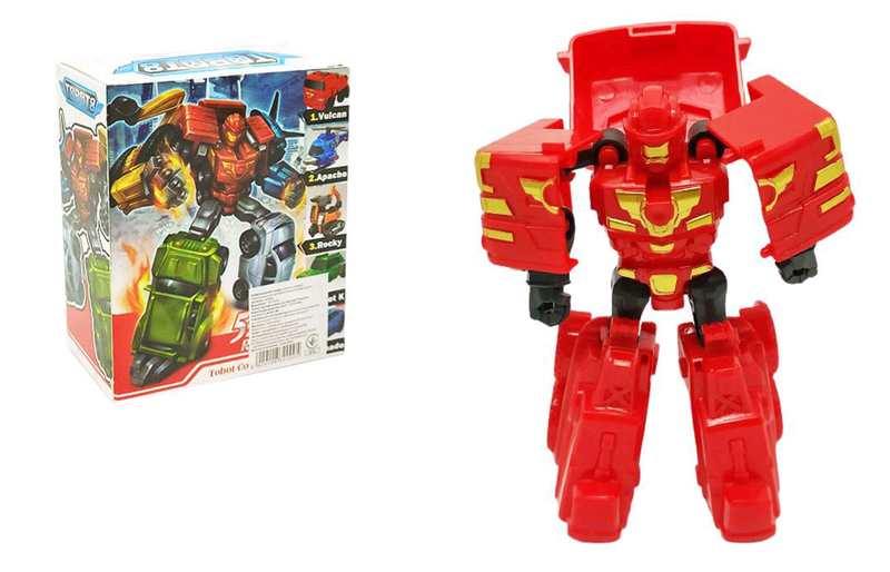 Трансформер Bambi HD44 Tobot mini Vulcan 10 см Красный (261799) - фото 2 Трансформер Bambi HD44 Tobot mini Vulcan 10 см Красный (261799) - фото 2