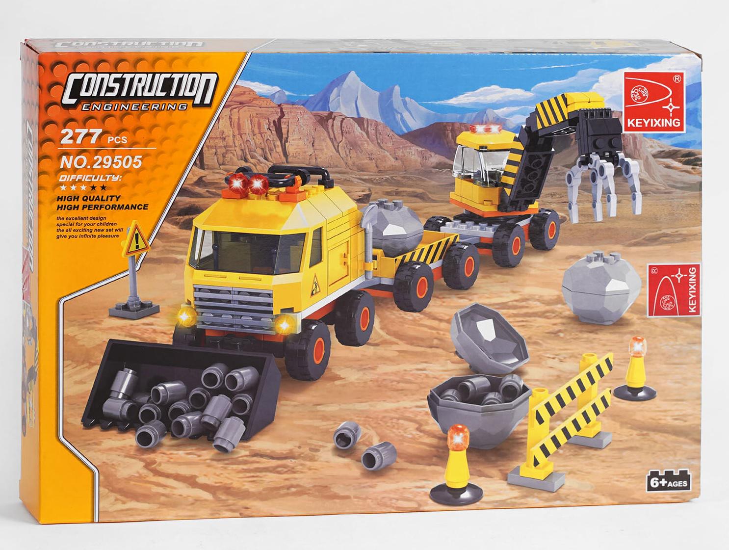 Конструктор Ausini Строительная техника 277 элементов Multicolor (123433)