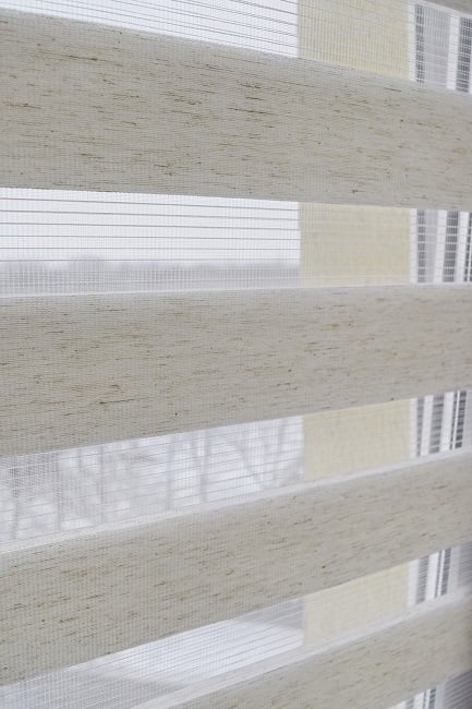 Ролета день-ночь TyulPan Лён 67,5x170 см Молочный - фото 5