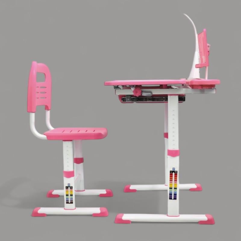 Парта дитяча Bambi та стілець із регулюванням висоти Рожевий (M 4428-8) - фото 6 Парта дитяча Bambi та стілець із регулюванням висоти Рожевий (M 4428-8) - фото 6