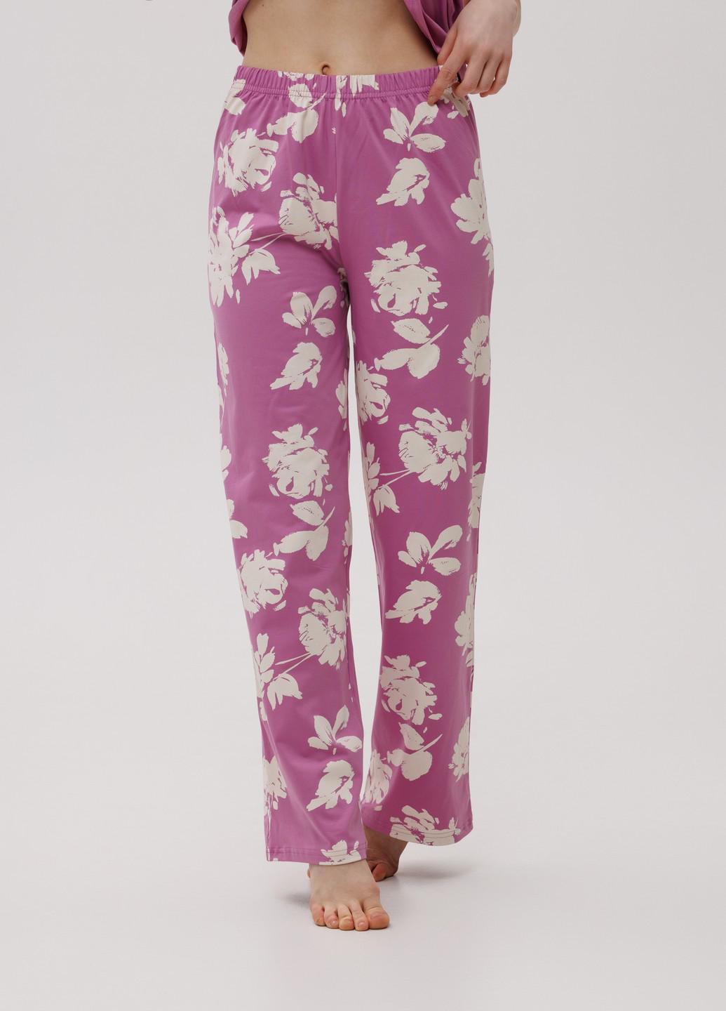 Піжама жіноча бавовняна Наталюкс з брюками та квітковим принтом M Крокус (4826446311531) - фото 5 Піжама жіноча бавовняна Наталюкс з брюками та квітковим принтом M Крокус (4826446311531) - фото 5