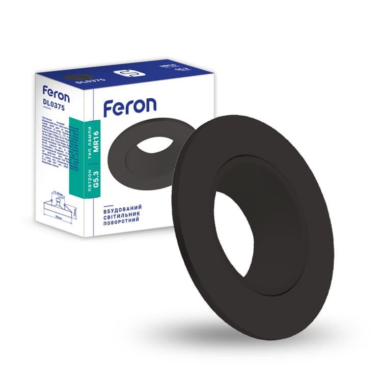 Точечный светильник поворотный Feron DL0375 GU5.3 Черный (37066)