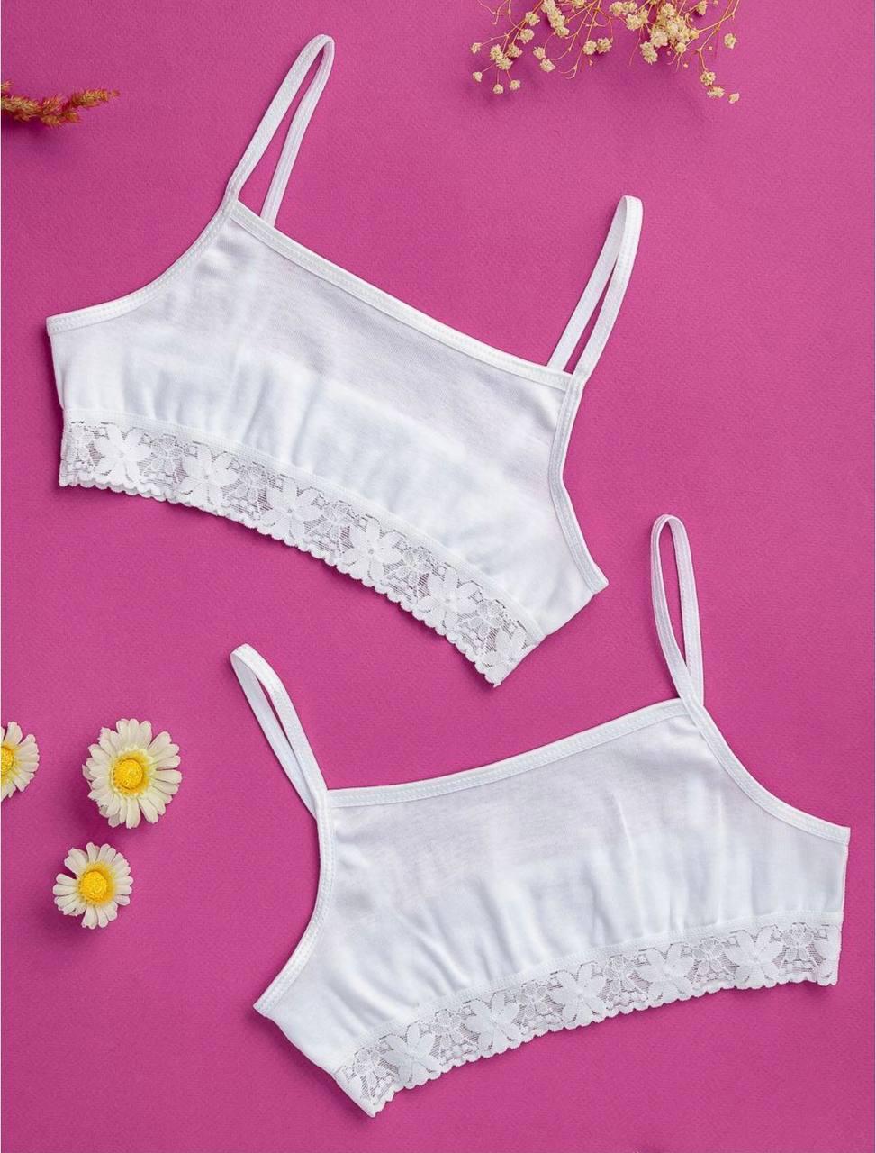 Набор кружевных топов для девочки BAYKAR р. 6 158-164 см 11-12 лет 3 шт. Белый (4467-01)