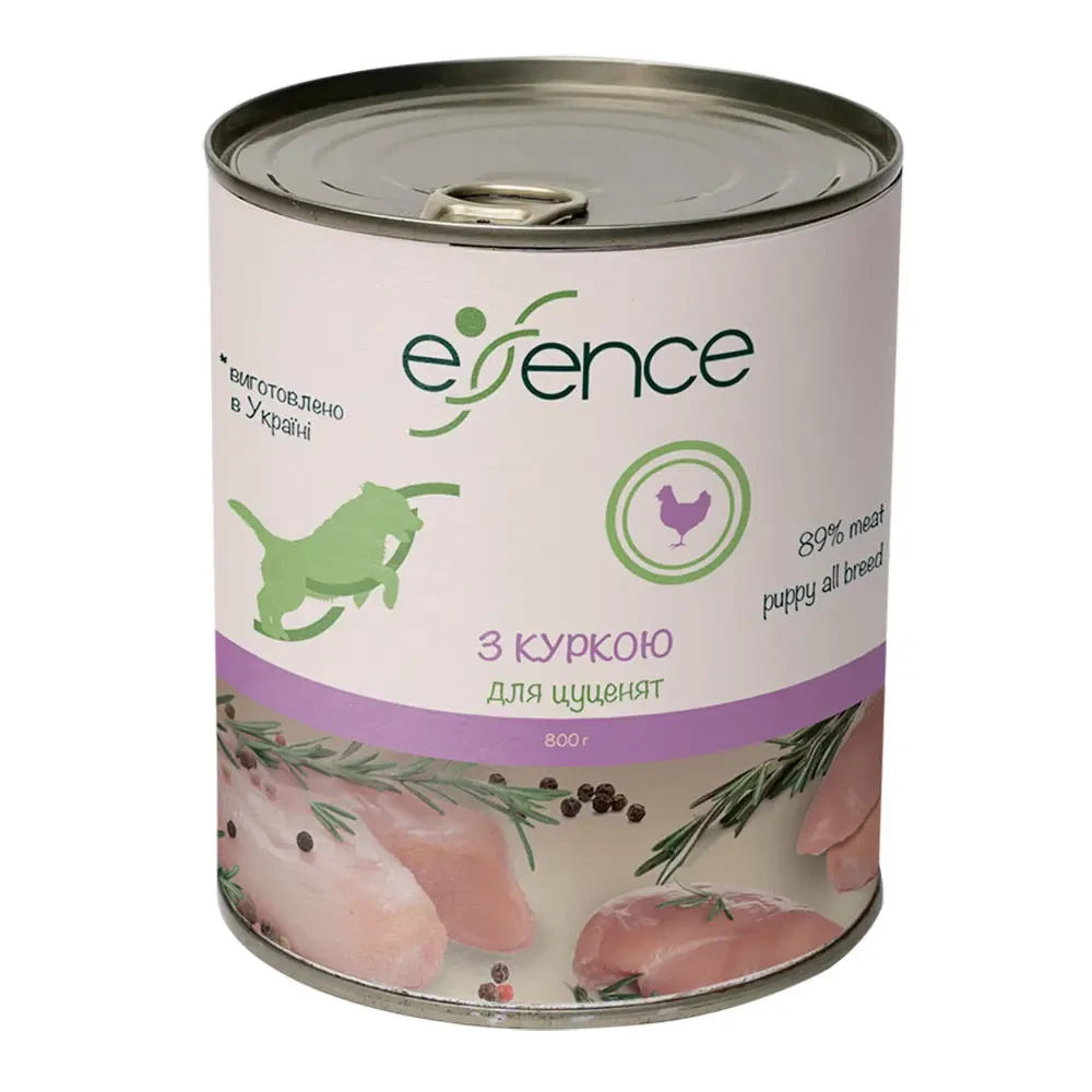 Влажный корм для щенков Essence 800 г курица Влажный корм для щенков Essence 800 г курица