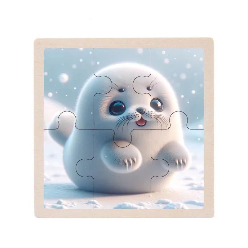Пазл-вкладиш дерев'яний дитячий Морський котик MD 1509-30 6 ел. (RLT52705)