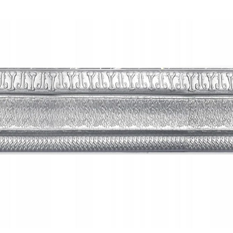Плінтус гнучкий самоклеючий універсальний 230x5 см Сріблястий (27086348)