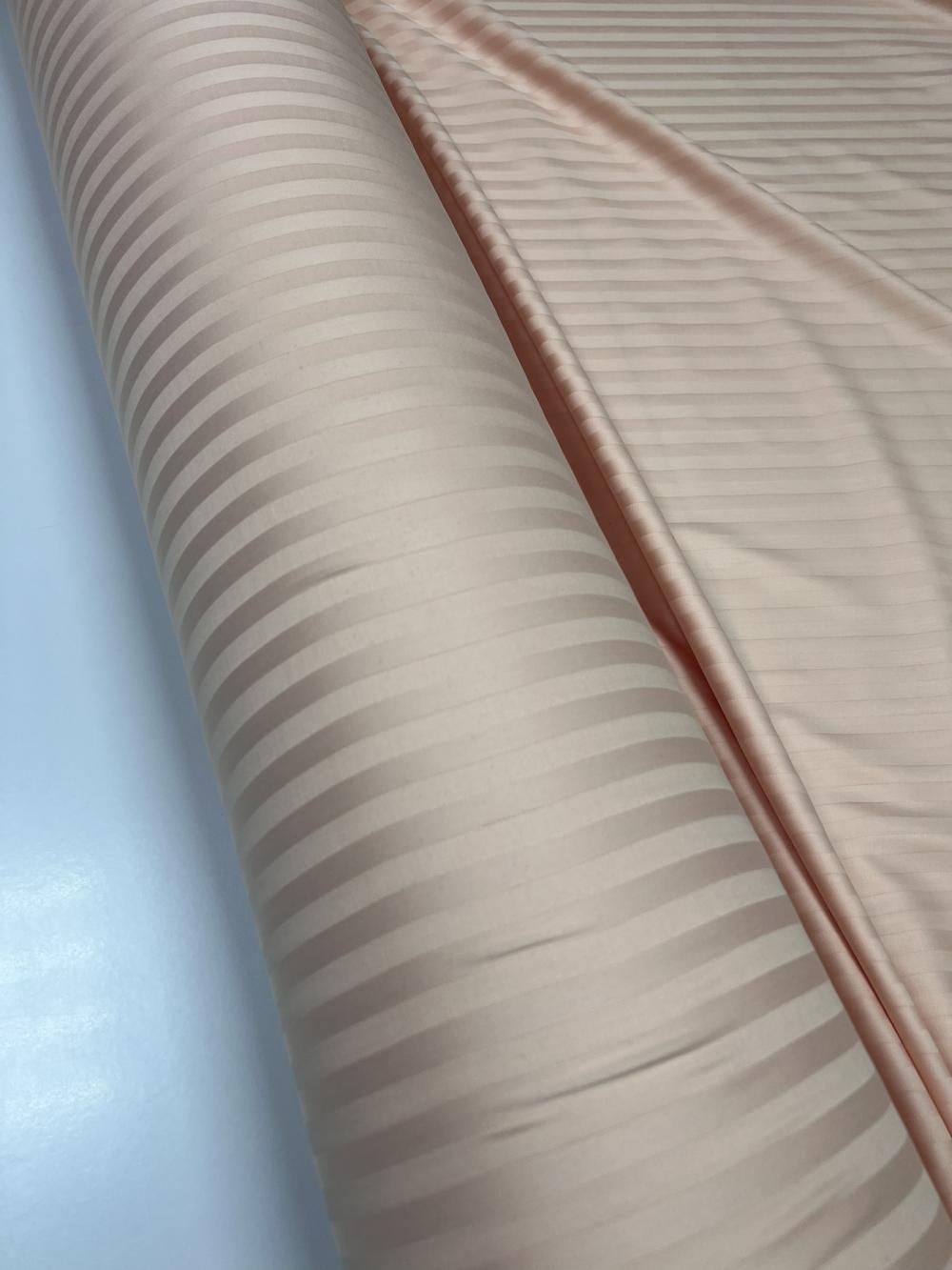 Комплект постельного белья на резинке Stripe LUX 1/1 см семейный/наволочки 50х70/70х70 см Sweet Peach (4031) - фото 3 Комплект постельного белья на резинке Stripe LUX 1/1 см семейный/наволочки 50х70/70х70 см Sweet Peach (4031) - фото 3