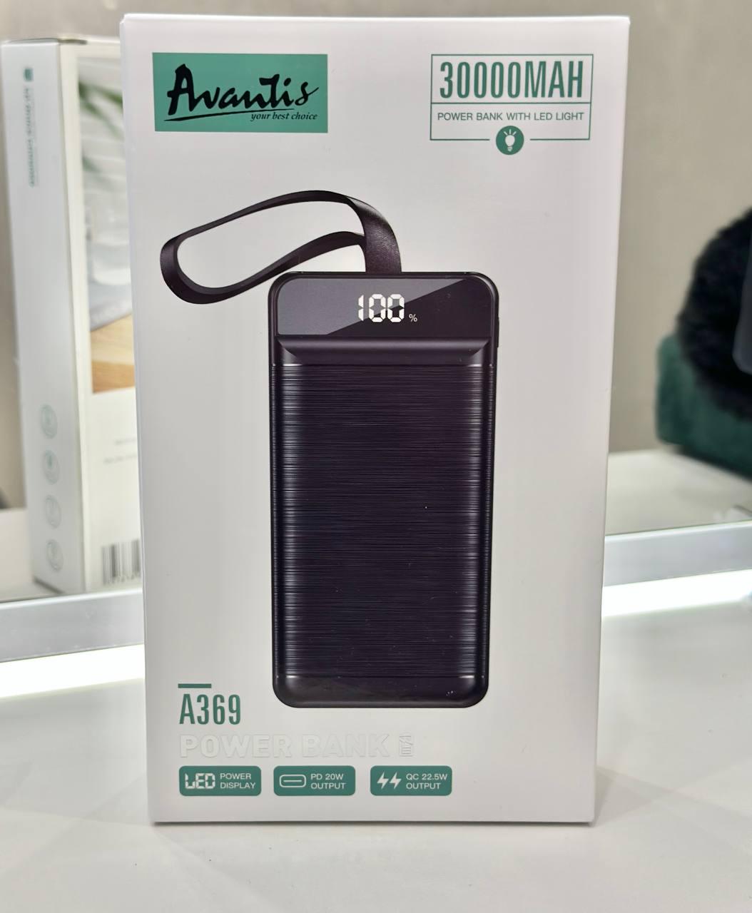 Повербанк Avantis Micro-USB/USB Type-C/Lightning 30000 mAh 22,5W - фото 3 Повербанк Avantis Micro-USB/USB Type-C/Lightning 30000 mAh 22,5W - фото 3