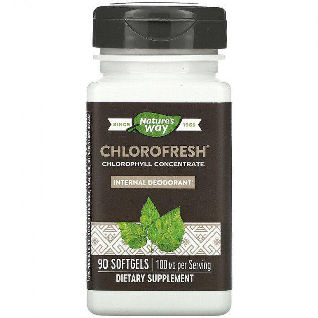 Концентрированный хлорофилл Nature's Way Chlorofresh 90 капсул (NWY-03550)