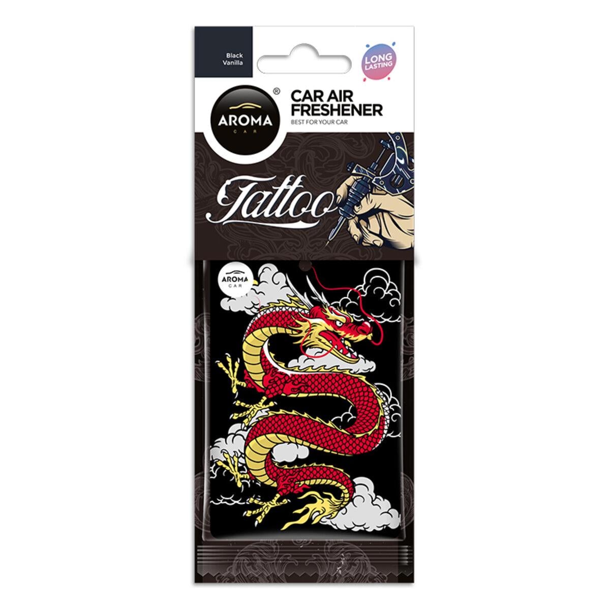 Ароматизатор Aroma Car Cellulose Tattoo Black Vanilla (12629)