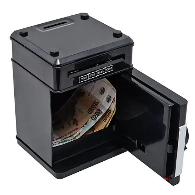 Копилка-сейф детская NUMBER BANK с кодовым замком Черный (2528416109) - фото 4