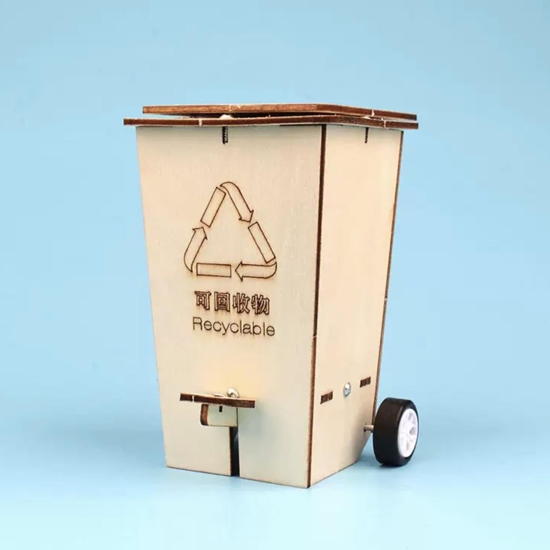 Конструктор развивающий DIY мусорное ведро с педалью (34123345)