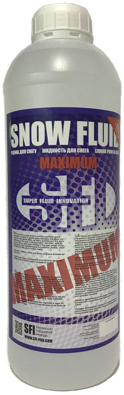 Жидкость для снега Максимум SFI Snow Maximum 1 л