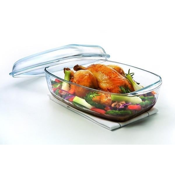 Кастрюля Pyrex Essentials 37х22 см прямоугольная термостойкое стекло 4,3 л/2,2 л (466A000/7243)