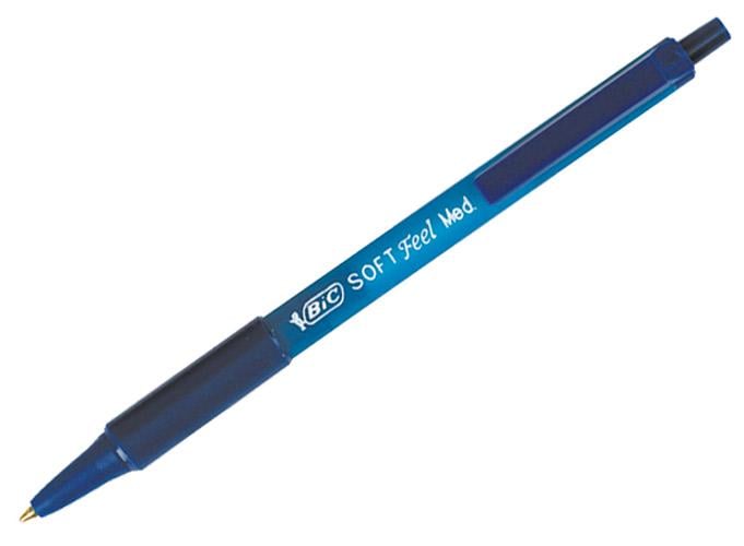 Ручка кулькова автоматична BIC Soft Feel Clic Grip 0,8 мм Синій (bc8373982)