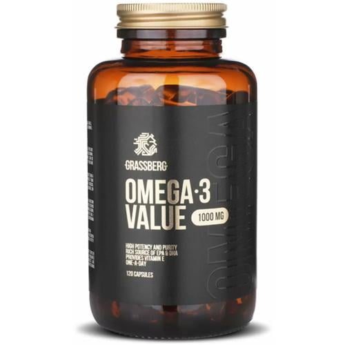 Омега 3 Grassberg Omega-3 Value 1000 мг 120 Caps Омега 3 Grassberg Omega-3 Value 1000 мг 120 Caps
