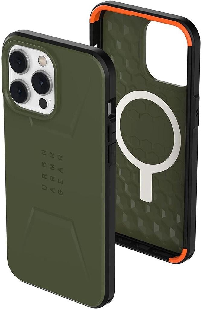 Чехол противоударный UAG Civilian MagSafe 114042117272 для Iphone 14 Pro (6.1") Olive