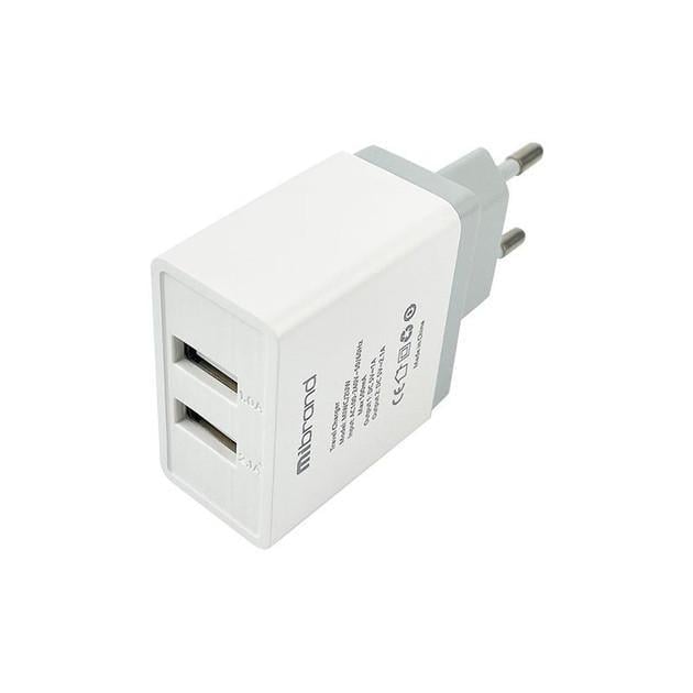 Зарядное устройство Mibrand MI-02 2xUSB White (2149502789) Зарядное устройство Mibrand MI-02 2xUSB White (2149502789)
