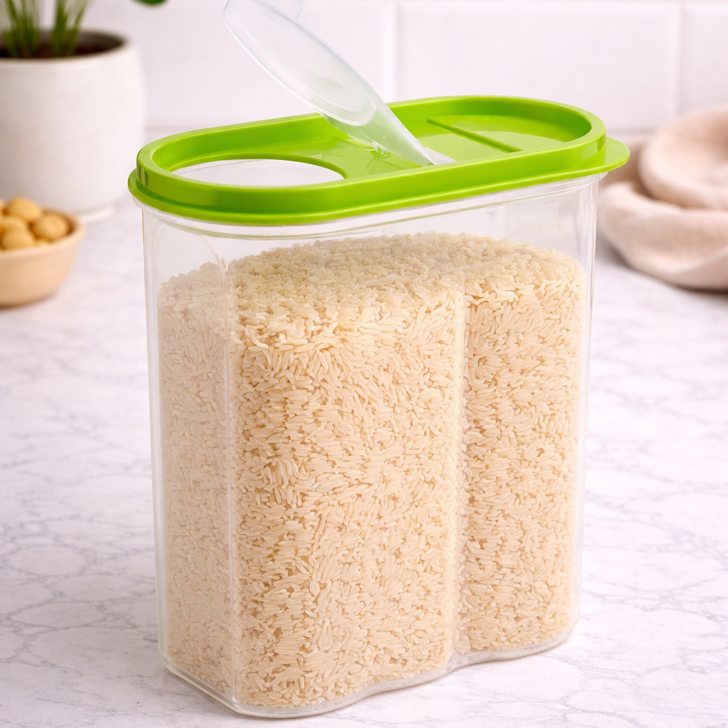 Контейнер для сыпучих продуктов и круп с крышкой-дозатором пищевой пластик 1,7 л (31573275) Контейнер для сыпучих продуктов и круп с крышкой-дозатором пищевой пластик 1,7 л (31573275)