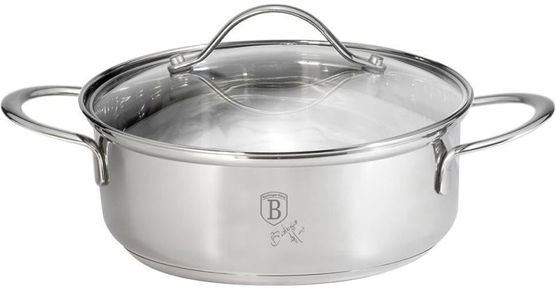 Каструля Berlinger Haus Silver Jewellery зі скляною кришкою нержавіюча сталь 32х13 см 10 л