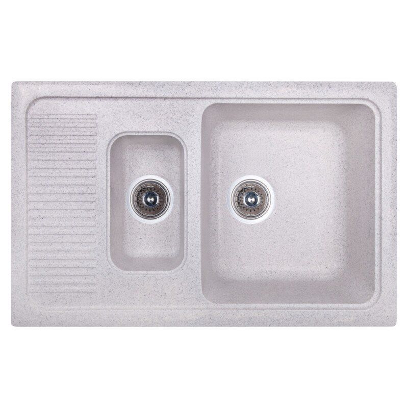 Мойка для кухни Cosh 7749 COSH7749K210 с сифоном 772x495 мм Серый (62133)