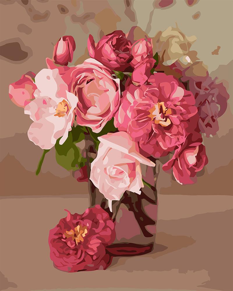 Картина за номерами Ідейка Рожеве натхнення 30х40 см (KH3082)