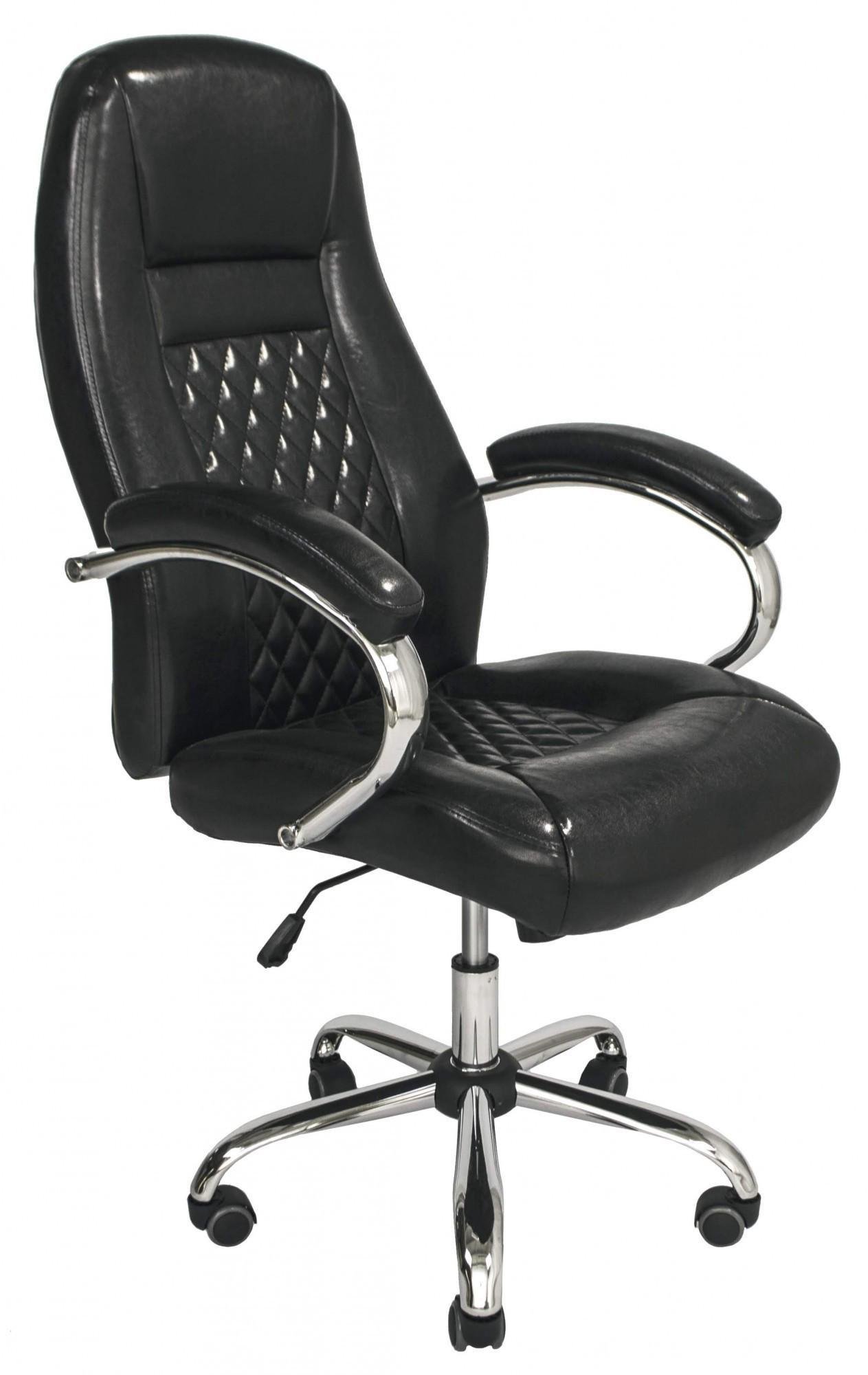 Крісло офісне комп'ютерне Florence М1 Tilt Хром/Чорний