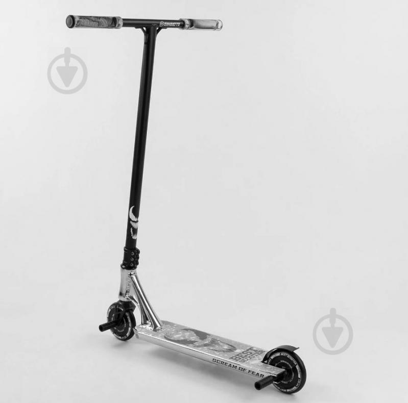 Самокат трюковый Best Scooter "SIMBIOTE" HIC-система, ПЕГИ, алюминиевый диск и дека Black/Grey (102308) - фото 4