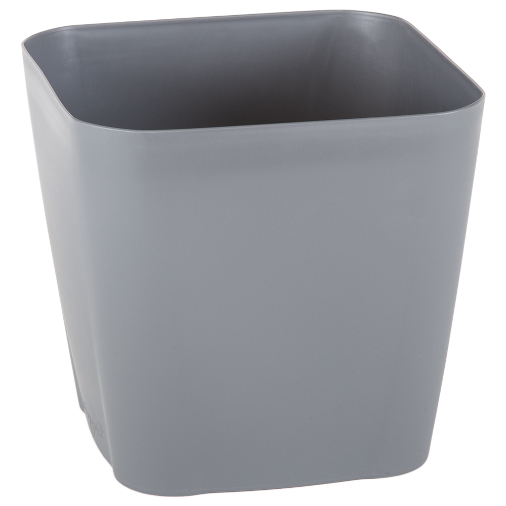 Горщик для квітів Serinova Safir з дренажем 5,6 л Антрацитовий