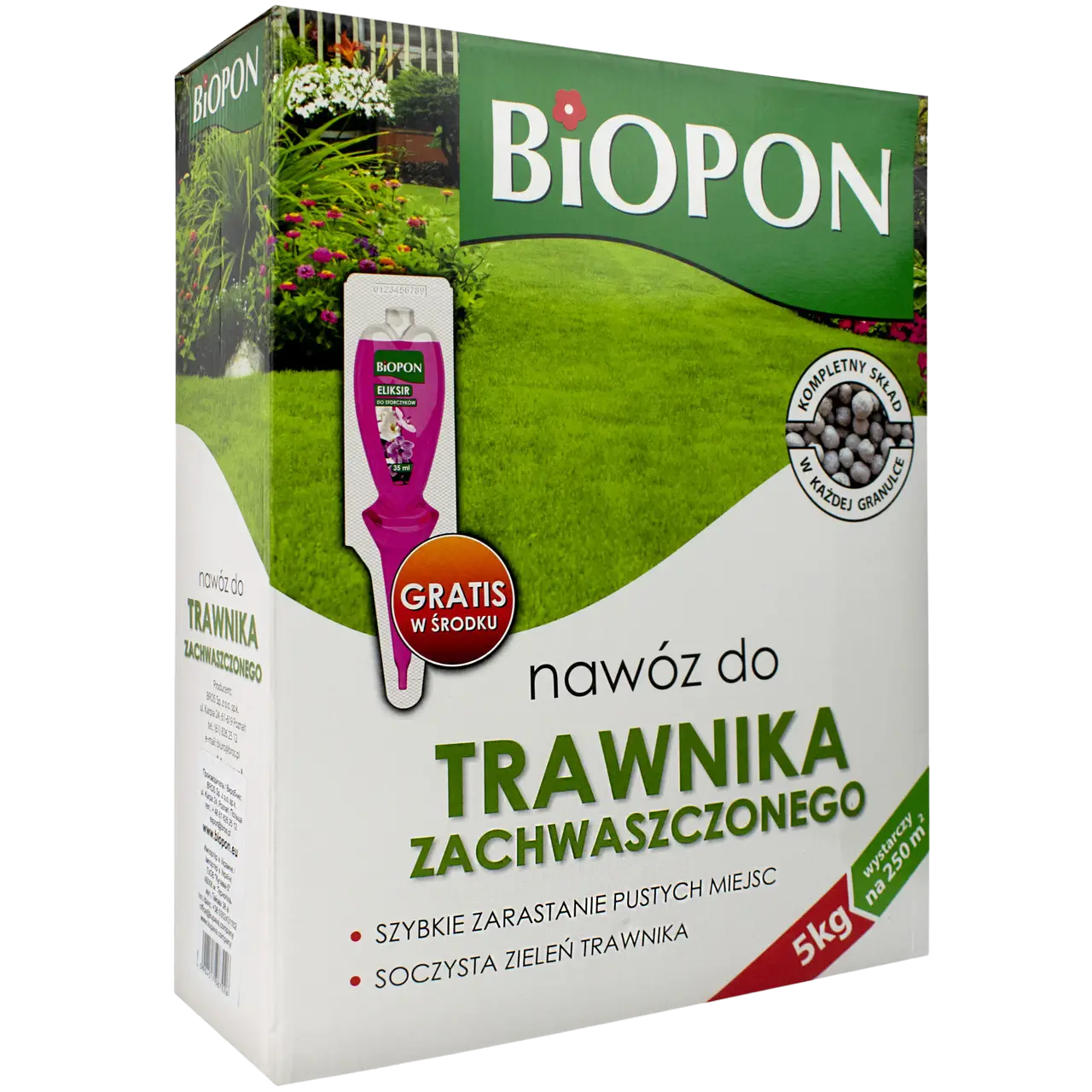 Удобрение помещенное Biopon для газонов против пожелтения 5 кг (R50146)