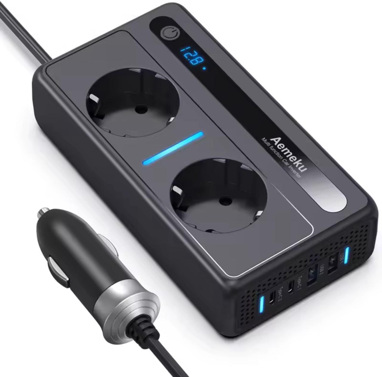 Автомобільний інвертор Aermeki 300W 12/24V