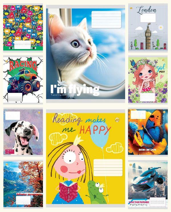 Зошити учнівські у клітинку 12 арк. 25 шт. в уп. ТЕ41100 (MTT-183883)