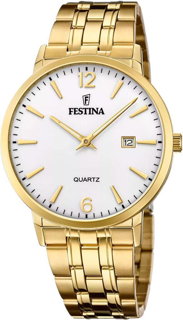 Наручные часы мужские Festina F20513/2 Classics со стальным корпусом WR 50 м и белым циферблатом Наручные часы мужские Festina F20513/2 Classics со стальным корпусом WR 50 м и белым циферблатом