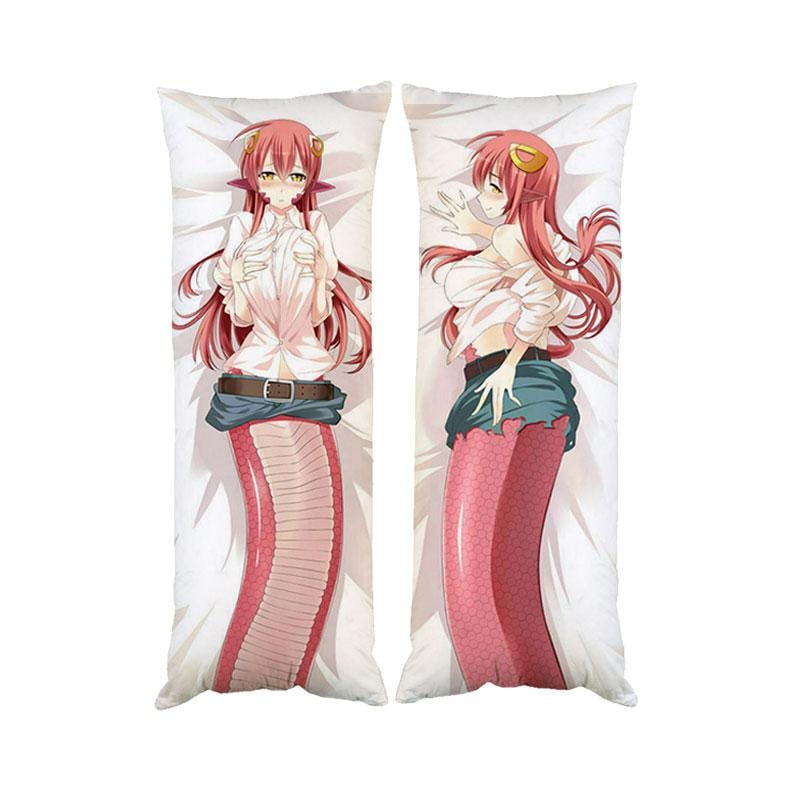 Подушка дакимакура Мия Ламия Monster Musume декоративная ростовая для обнимания 40x100 см (559697970)