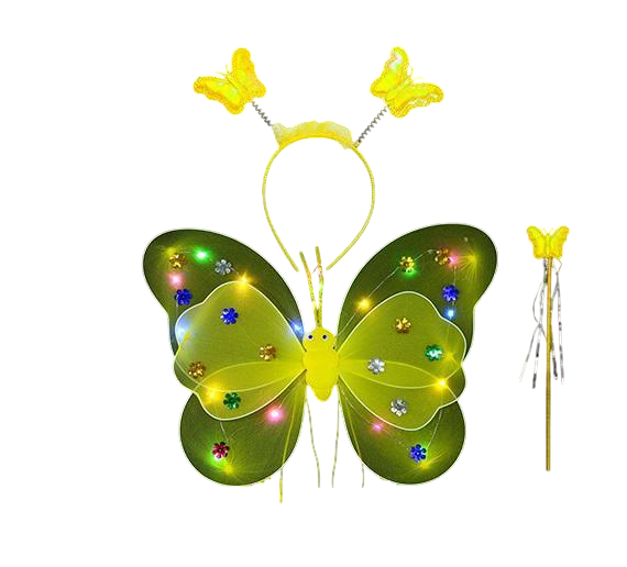 Вбрання карнавальне світиться метелик 9147 Жовтий (4483328) Вбрання карнавальне світиться метелик 9147 Жовтий (4483328)