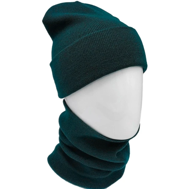 Комплект жіночий зимовий шапка та снуд Зелений (28523633) - фото 4 Комплект жіночий зимовий шапка та снуд Зелений (28523633) - фото 4