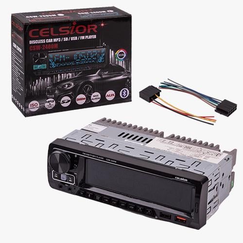 Автомагнитола MP3/SD/USB/FM проигрыватель Celsior CSW-2400M Bluetooth