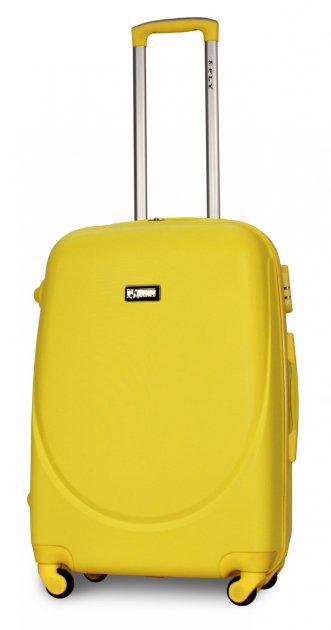 Валіза пластикова Fly 310 M на 4 колесах Жовтий (CEKRBFL310MS4JEL) - фото 2