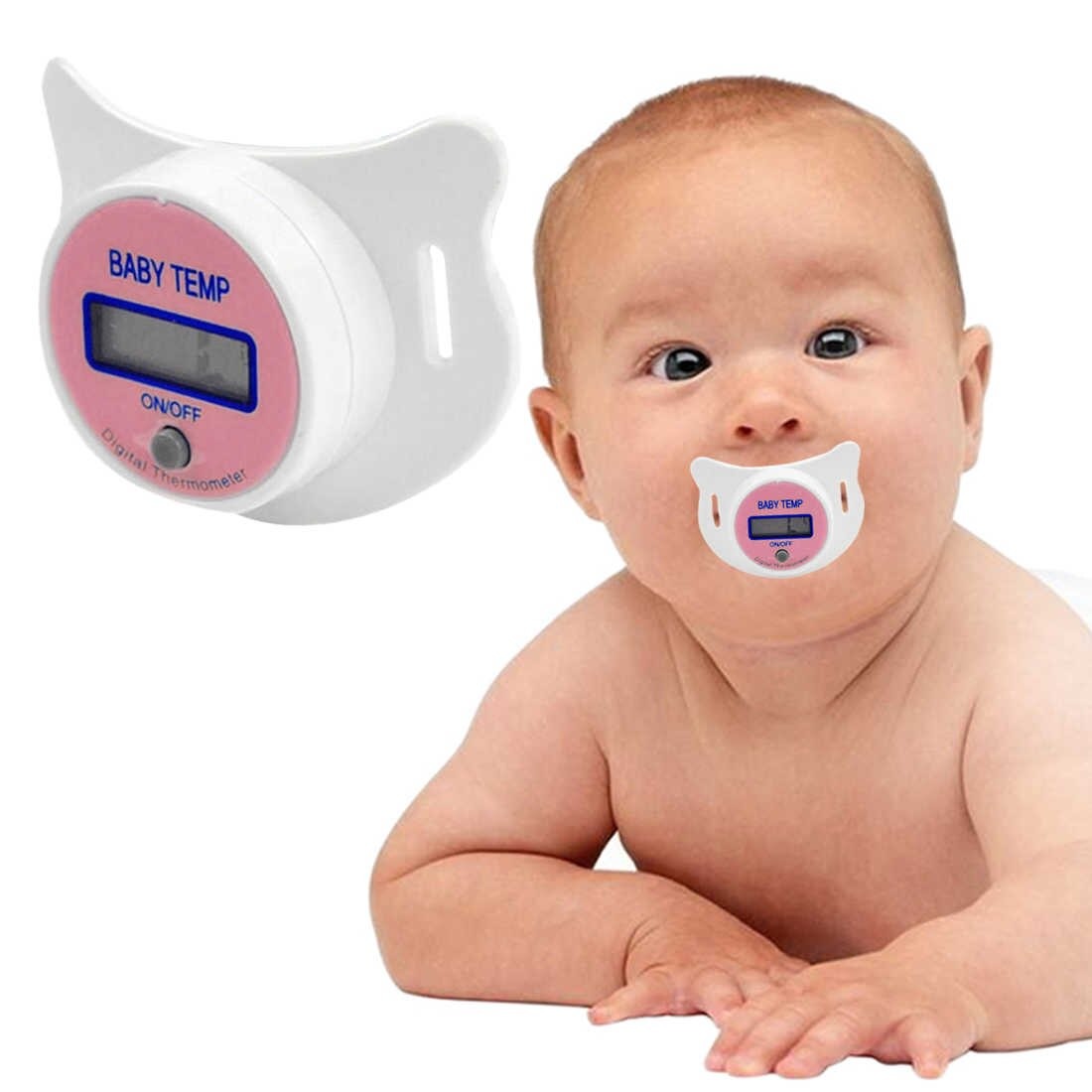 Термометр-пустышка Baby Temp Pacifier для малышей Розовый - фото 8