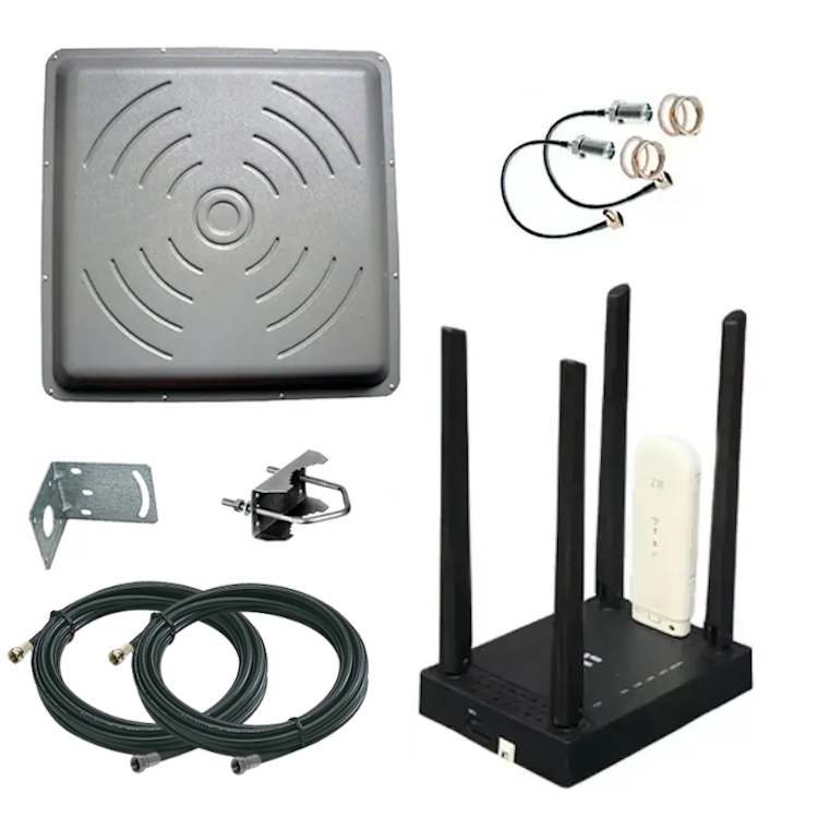 Комплект для інтернету Netis N5 4G Wi-FI модем ZTE MF79U/MIMO антена 24 dB (30586056) Комплект для інтернету Netis N5 4G Wi-FI модем ZTE MF79U/MIMO антена 24 dB (30586056)