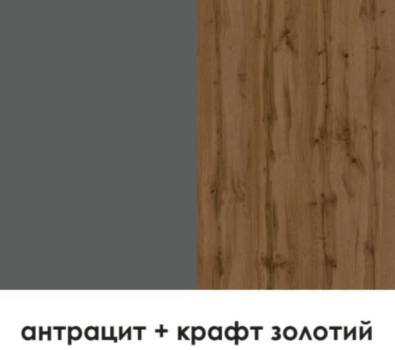 Вішалка настінна Єверест Нордік 800 80х3,2х36 см Дуб крафт золотий/Графітовий (14756438) - фото 5