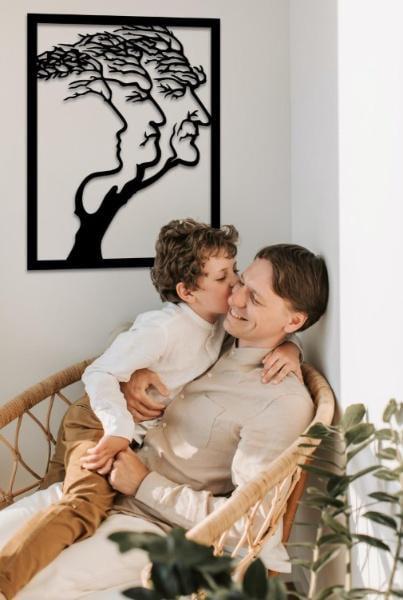 Картина на стену в стиле лофт Decart Сансара Деревянное панно 70х54 см