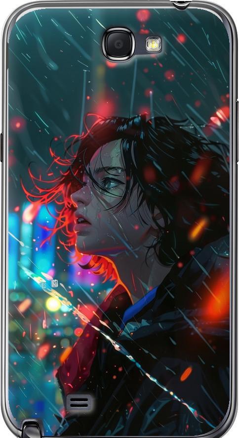 Чехол на Samsung Galaxy Note 2 N7100 Ночные огни (6096t-17-42517) Чехол на Samsung Galaxy Note 2 N7100 Ночные огни (6096t-17-42517)