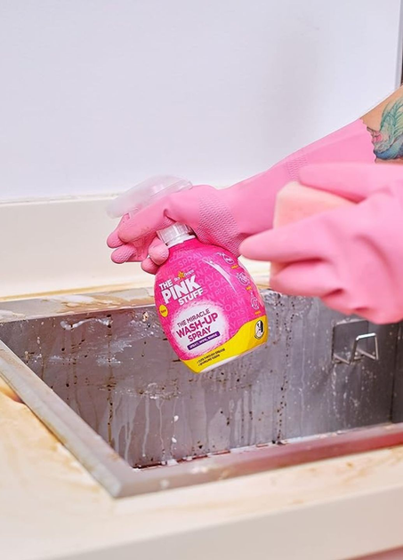 Засіб для миття посуду та прибирання всіх поверхонь від жиру The Pink Stuff Wash-Up Spray 500 мл - фото 3