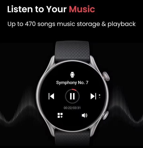 Смарт-часы Amazfit gtr 4 new galaxy Black (30145740) - фото 6