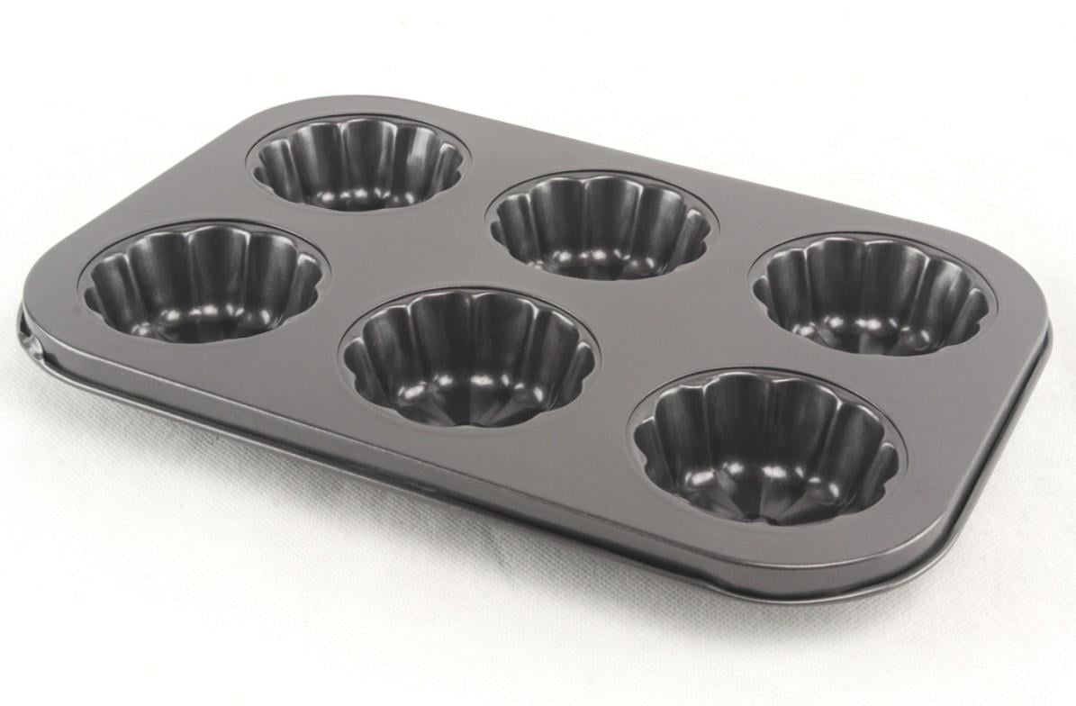 Форма для кексов и маффинов A-PLUS 2096 фигурная 6 ячеек - фото 1 Форма для кексов и маффинов A-PLUS 2096 фигурная 6 ячеек - фото 1