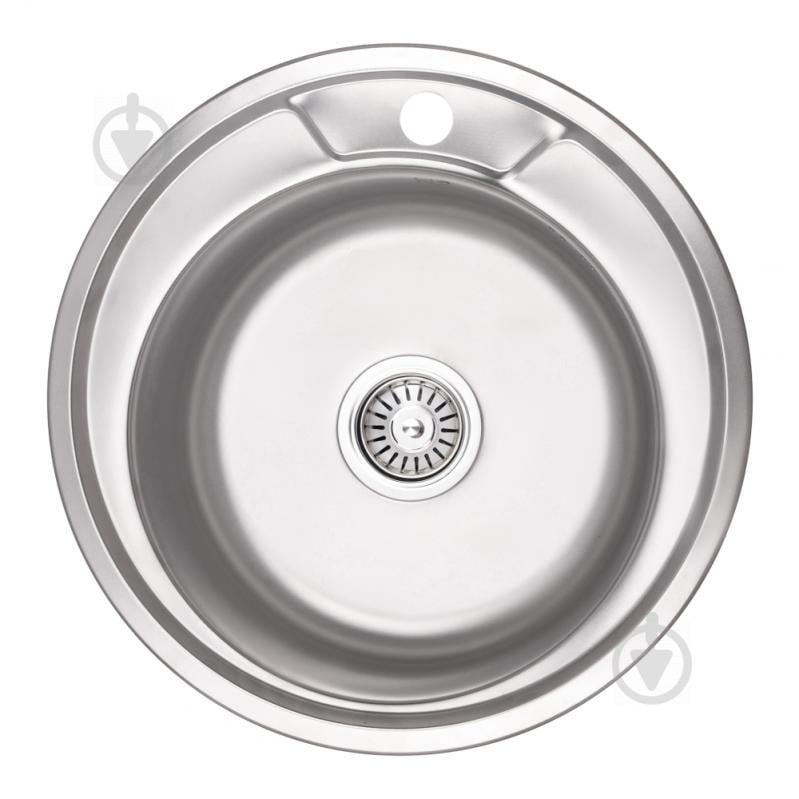 Мойка Кухонная Lidz 490-A Micro Decor 0.6 Мм (Lidz490Amdec06)