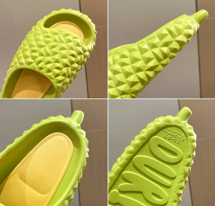 Шлепанцы женские в виде фрукта дуриан р. 36 Белый (ШДр12) - фото 2