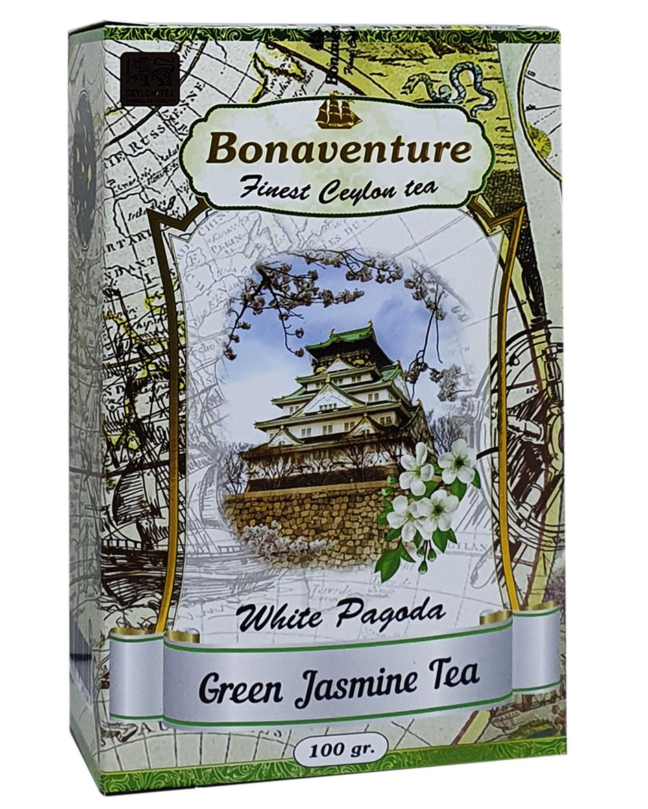 Чай Bonaventure White Pagoda Зеленый с жасмином 100 г (52768)